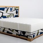 Matelas Latex 100% Talalay Adrien 8 Lit louise Chêne et tissu eugenio laguna