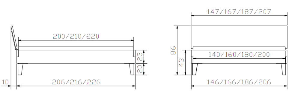 Hasena Factory Line Pieds Gola tete Varus dimensions HASENA Factory Line (Pieds Gola + Tête Varus)