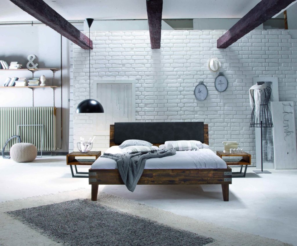 Cadre de lit Hasena - Factory Line - Pieds Gola et tête de lit Varus