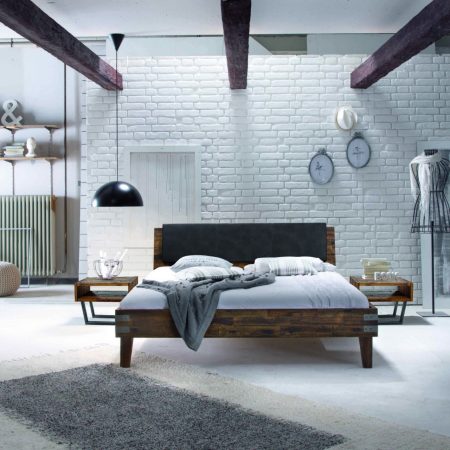 Cadre de lit Hasena - Factory Line - Pieds Gola et tête de lit Varus