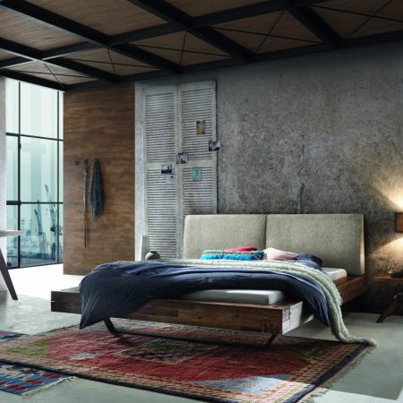 Cadre de lit Hasena - Factory Line - Pieds Slid et tête de lit Opera