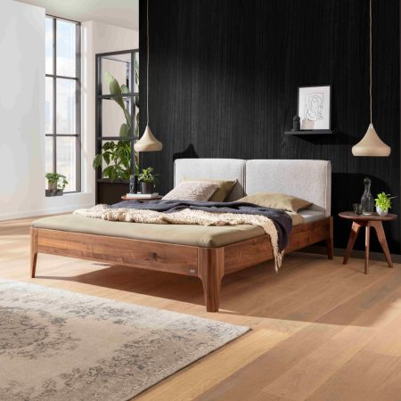 Cadre de lit Hasena - Fine Line - Pieds Xylo et tête de lit Cemoa