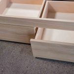 Détails sur les tiroirs Nation Literie en Chêne massif