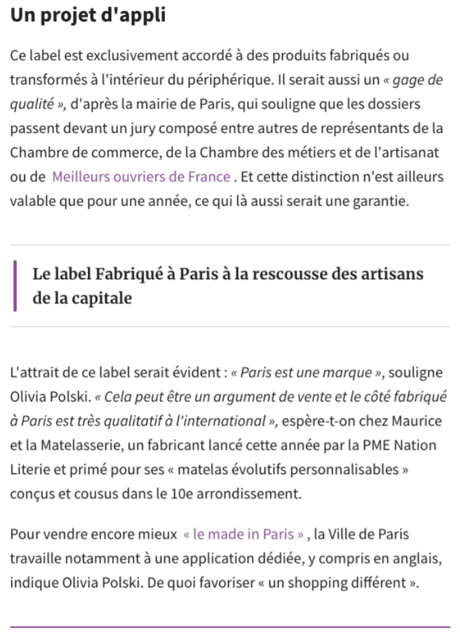 Article de presse magazine Les echos Page 2