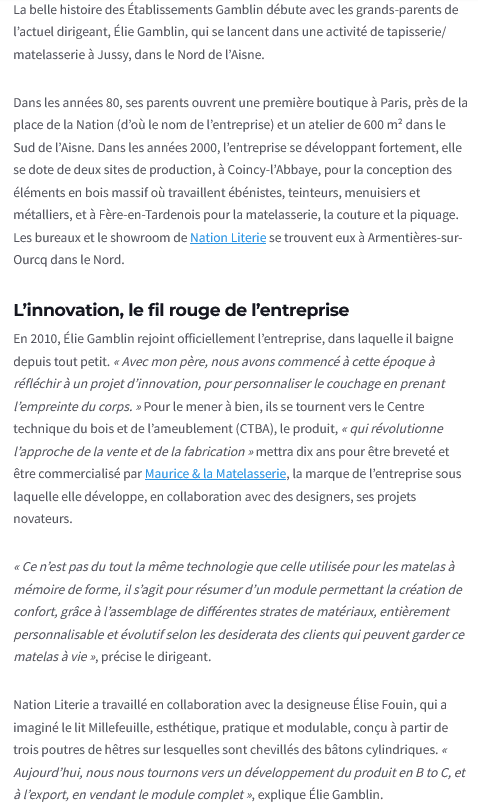 Article de presse dans le magazine la gazette picarde page 2