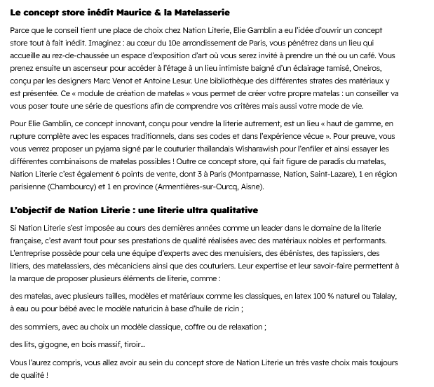 Article de presse magazine Grazia Page 3