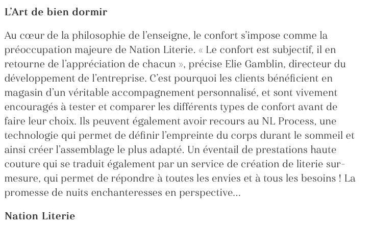 Article de presse magazine Marie France Page 3