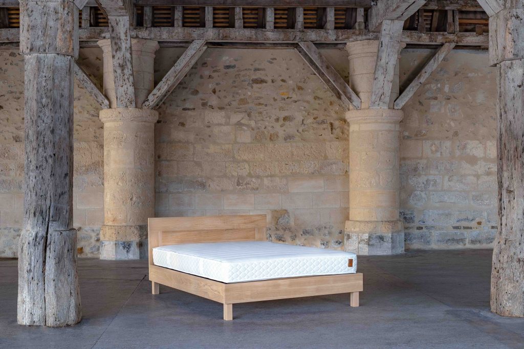 2 8 Cadre de Lit CADET (Chêne / Frêne / Châtaignier Massif)