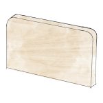 ARRONDIE Lit sur Chant Sur Mesure (Hêtre Massif)