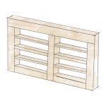 DOUBLE AJOUREE Lit sur Chant Sur Mesure (Hêtre Massif)