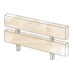 ECHAL Lit sur Chant Sur Mesure (Hêtre Massif)