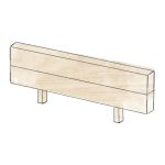 EPAL 2 Lit sur Chant Sur Mesure (Hêtre Massif)