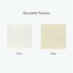 Lit Coffre Tissu COINCY (Bouclette) 16 Gamme de tissu Bouclette Toscana