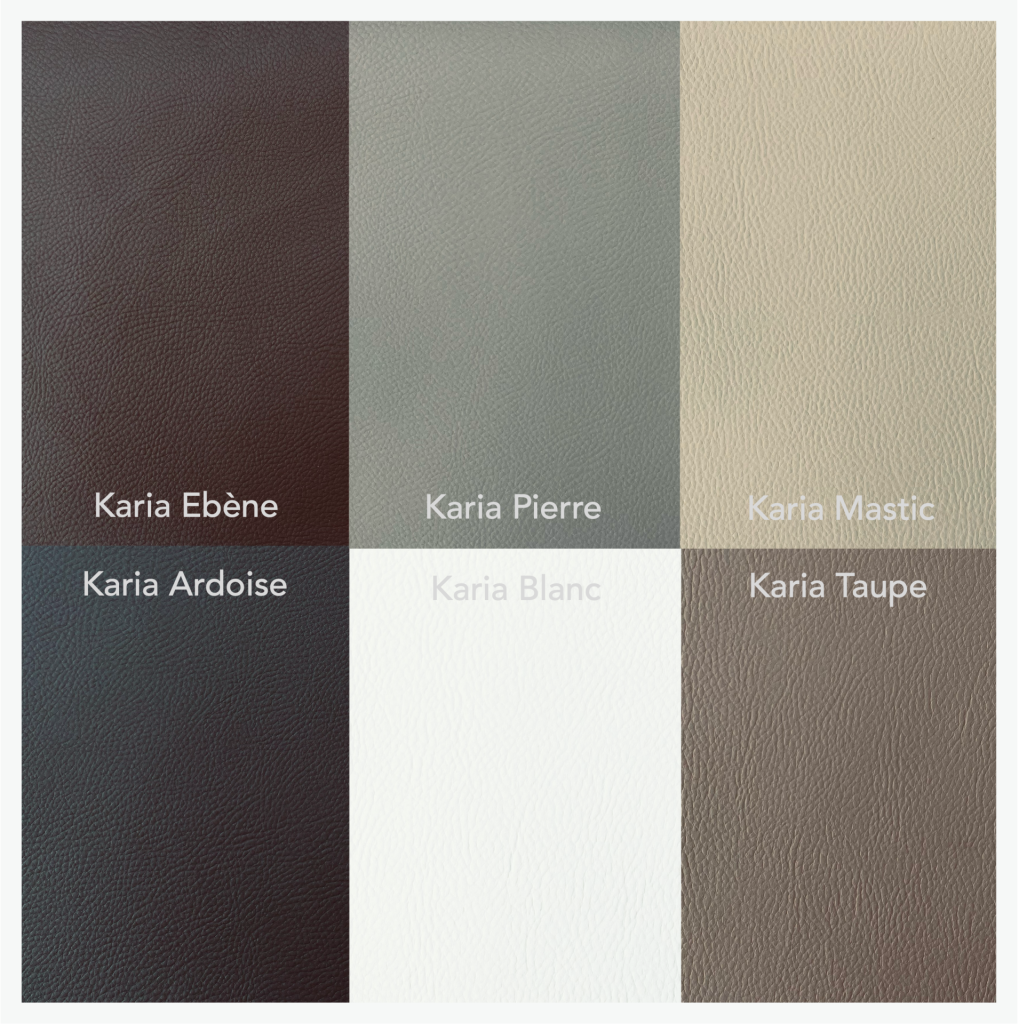 Lit Coffre Tissu CARY (Simili Cuir) 3 Gamme de tissu Simili Cuir Karia