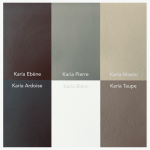 Lit Coffre Tissu CARY (Simili Cuir) 8 Gamme de tissu Simili Cuir Karia