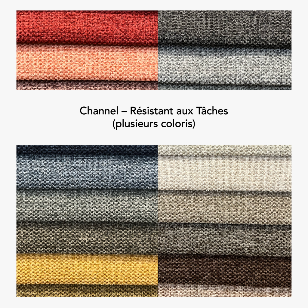 Lit Coffre Tissu CARO (Résistant aux Tâches) 3 Mosaique Tissu Résistant aux Tâches Channel