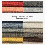 Lit Coffre Tissu CARO (Résistant aux Tâches) 8 Mosaique Tissu Résistant aux Tâches Channel