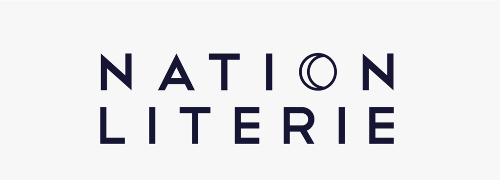logo nation literie fond gris