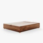 Lit Coffre Bois Massif Charme BIBO 7 Lit coffre BIBO Charme Teinté - Fermé