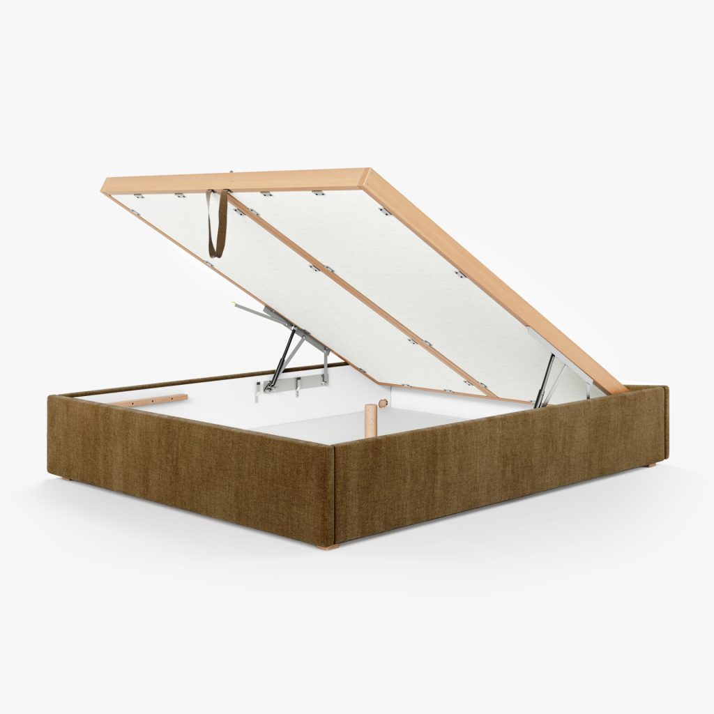 Lit Coffre Tissu CARO (Velours Chenille) 1 Lit coffre CARO Velours Chenille