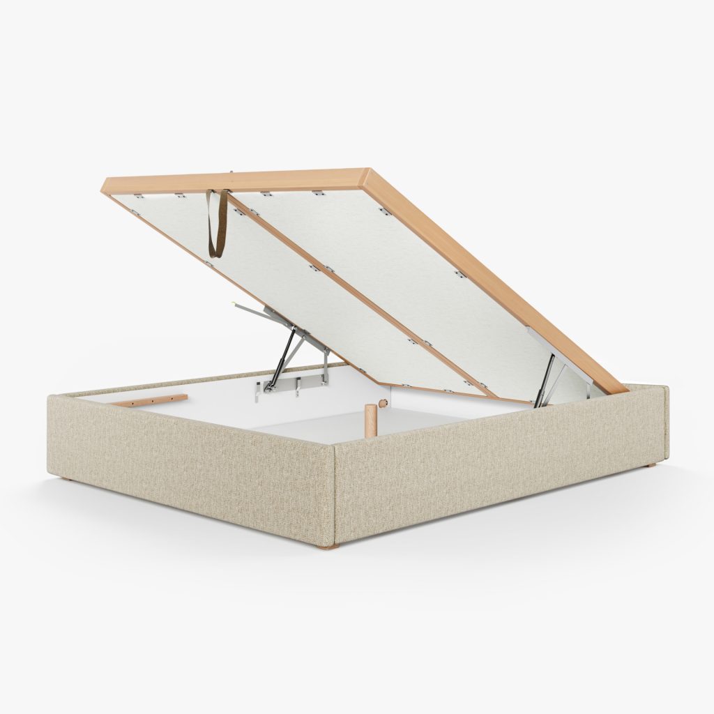 Lit Coffre Tissu CARO (Résistant aux Tâches) 1 Lit coffre CARO tissu résistant aux tâches