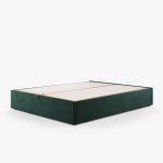 Lit Coffre Tissu CARO (Velours Côtelé) 7 Lit coffre CARO Velours Côtelé - Fermé