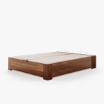 Lit Coffre Bois Massif Charme JABO 7 Lit coffre JABO Charme Teinté - Fermé