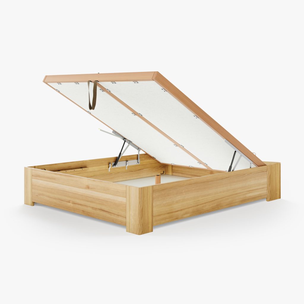 Lit Coffre Bois Massif Pin JABO 1 Lit coffre JABO Pin massif