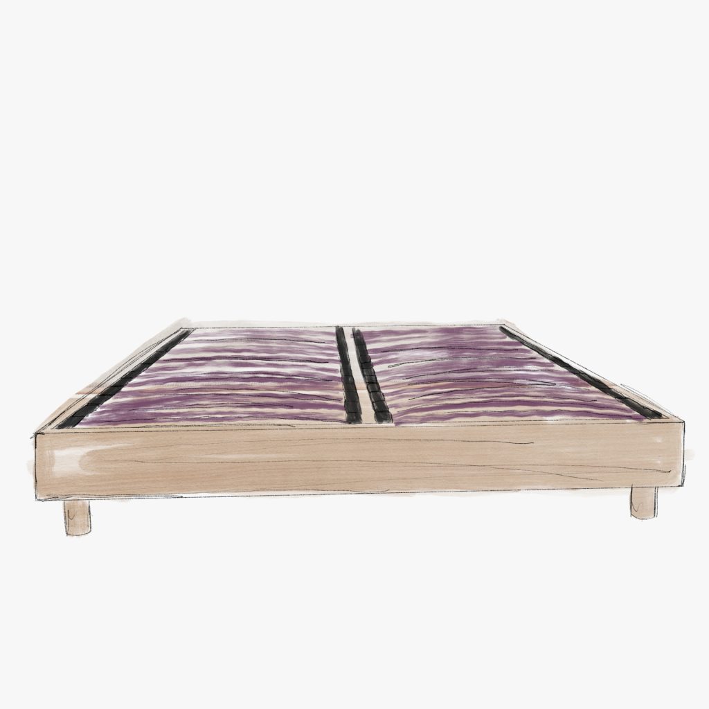 Sommier à Lattes 707 1 Dessins Sommiers lattes Hêtre Massif de Nation Literie