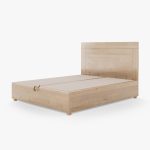 Lit Coffre Bois Massif Merisier NINO 7 Lit coffre NINO Merisier massif - Fermé