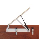 Vérins d'un lit coffre en Charme massif teinté