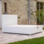 Lit Coffre Tissu COINCY (Bouclette) 12 Lit coffre CARY Tissu Bouclette sans matelas Ferme Lit Coffre Tissu COINCY (Bouclette)