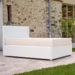 Lit Coffre Tissu COINCY (Bouclette) 11 Lit coffre CARY tissu Bouclette avec matelas Ferme Lit Coffre Tissu COINCY (Bouclette)