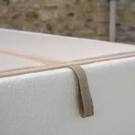 Lit Coffre Tissu COINCY (Bouclette) 13 lit coffre bouclette avec sommier tapissier