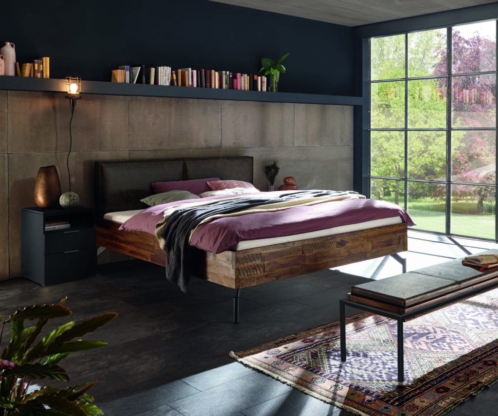 HASENA Factory Line (Pieds Tondo + Tête Cena) 3 Cadre de lit Hasena Factory Line - Pieds Tondo et Tête de lit Cena