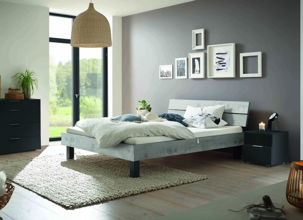 HASENA Top Line (Pieds Mico + Tête Nuetta) 3 Cadre de lit Hasena Top Line avec Pieds Mico et Tête Nuetta