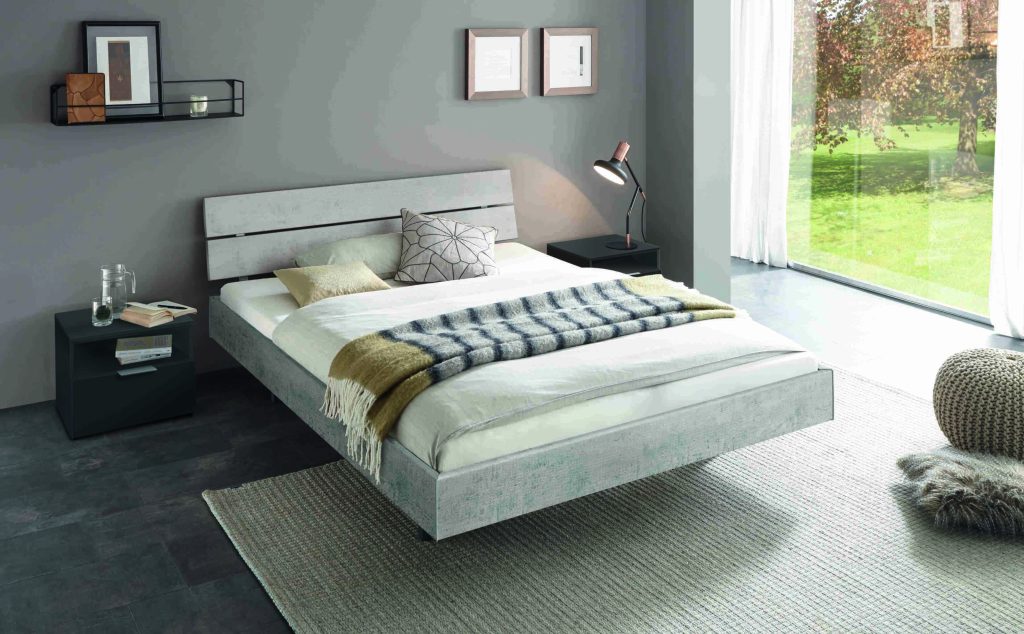 HASENA Top Line (Pieds Vilo + Tête Nuetta) 3 Cadre de lit Hasena Top Line avec Pieds Vilo et Tête Nuetta