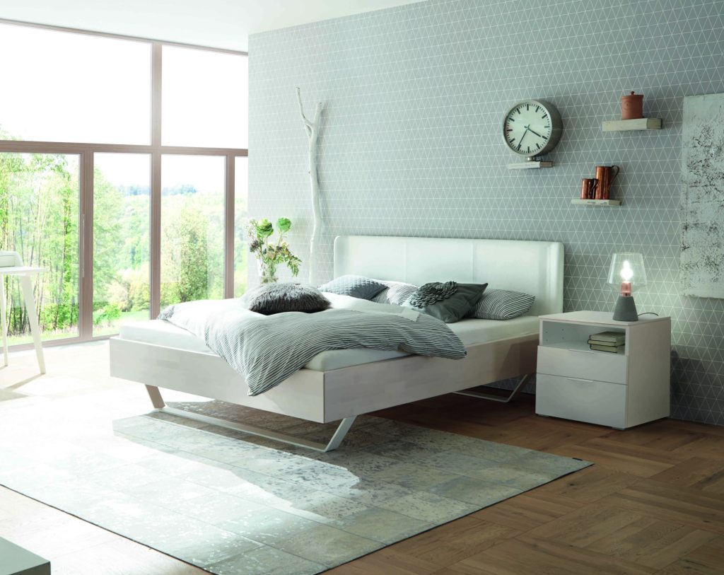 HASENA Wood Line (Pieds Slid + Tête Obag) 3 Cadre de lit Hasena Wood Line - Pieds Slid et Tête de lit Obag