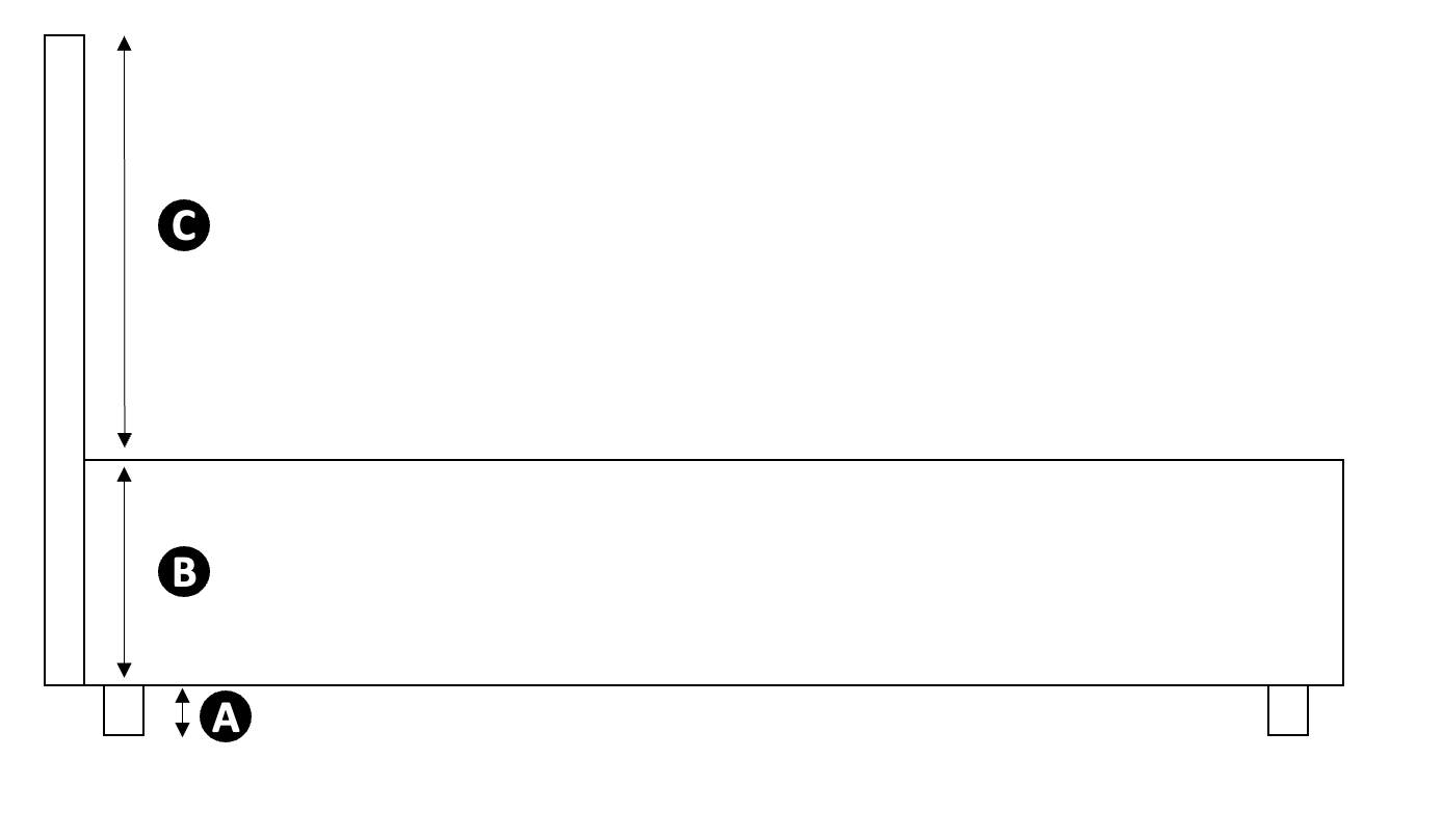 Cote NINO Lit Coffre Tissu CARY (100% Lin)