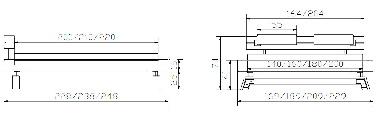 HASENA Factory Line (Pieds Stabil + Tête Inca) 2 Dimensions Cadre de lit Hasena Factory Line - Pieds Stabil et Tête de lit Inca