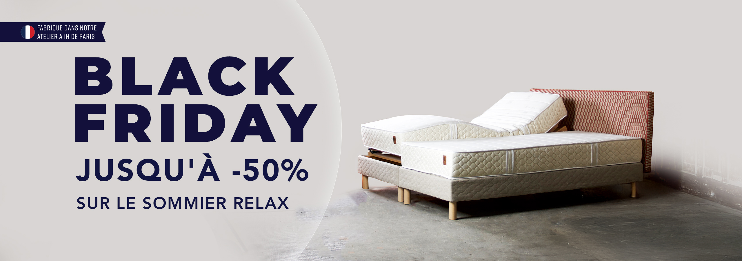 Black Friday Nation Literie 2025 - Sommier relax